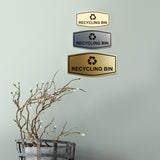 Fancy Recycling bin Wall or Door Sign