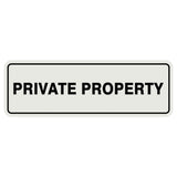 Standard Private Property Sign