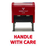 Handle With Care Self Inking Rubber Stamp