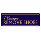 Basic PLEASE REMOVE SHOES Wall Door Sign