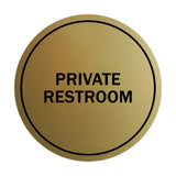 Signs ByLITA Circle Private Restroom Sign