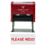 Please Redo Teacher Self-Inking Office Rubber Stamp
