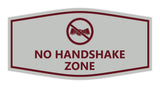 Signs ByLITA Fancy No Handshake Zone Sign