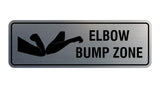 Standard Elbow Bump Zone Sign