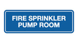 Signs ByLITA Standard Fire Sprinkler Pump Room Sign