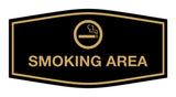 Signs ByLITA Fancy Smoking Area Sign