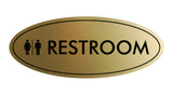 Signs ByLITA Oval Unisex Restroom Sign