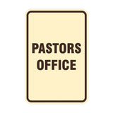 Signs ByLITA Portrait Round Pastors Office Sign