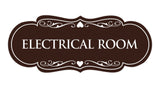 Signs ByLITA Designer Electrical Room Sign