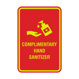 Portrait Round Complimentary Hand Sanitizer Sign