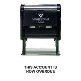 Black THIS ACCOUNT IS NOW OVERDUE Self Inking Rubber Stamp