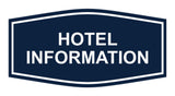Signs ByLITA Fancy Hotel Information Sign