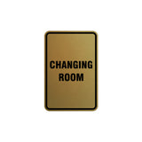 Portrait Round Changing Room Sign