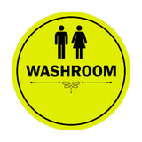 Signs ByLITA Circle Washroom Sign