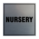 Square Nursery Sign with Adhesive Tape, Mounts On Any Surface, Weather Resistant