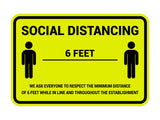 Classic Framed Social Distancing Sign