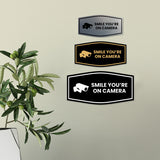 Fancy Smile You're On Camera Wall or Door Sign