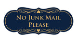 Signs ByLITA Designer No Junk Mail Please Sign