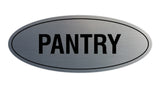 Signs ByLITA Oval Pantry Sign