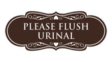 Designer Please Flush Urinal Wall or Door Sign