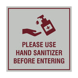 Square Please Use Hand Sanitizer Before Entering Sign