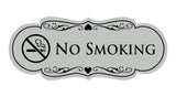 Signs ByLITA Designer No Smoking Sign