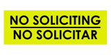 Signs ByLITA Basic No Soliciting No Solicitar Sign