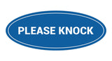 Signs ByLITA Oval Please Knock Sign