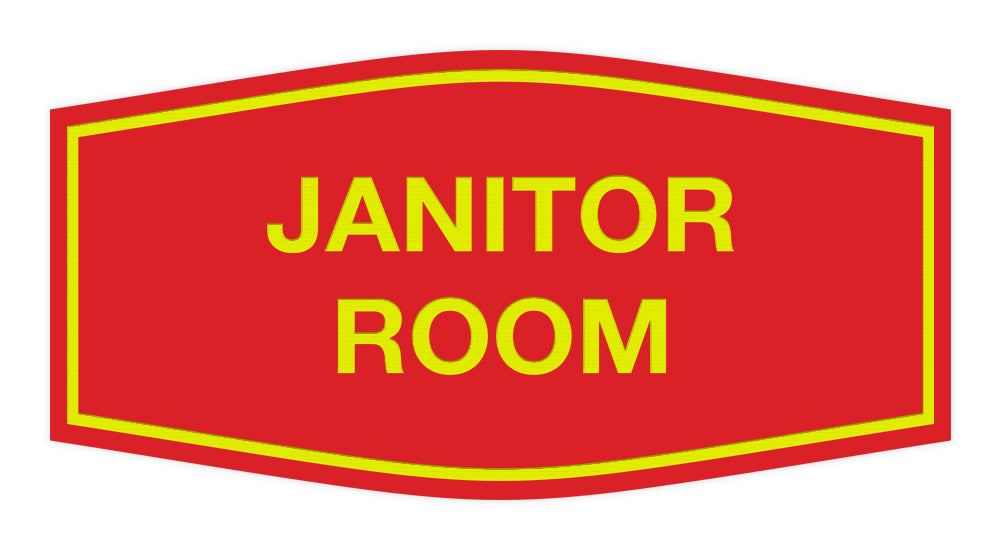 Signs ByLITA Fancy Janitor Room Sign
