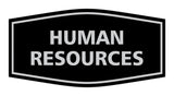 Signs ByLITA Fancy Human Resources Sign with Adhesive Tape, Mounts On Any Surface, Weather Resistant, Indoor/Outdoor Use