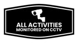 Fancy All Activities Monitored on CCTV Wall or Door Sign