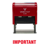IMPORTANT Self Inking Rubber Stamp