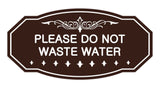 Victorian Please Do Not Waste Water Sign