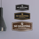 Fancy No Soliciting If You Do Not Have An Appointment Do Not Disturb Us Wall or Door Sign