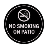 Signs ByLITA Circle No Smoking on Patio Sign
