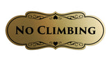 Signs ByLITA Designer No Climbing Sign
