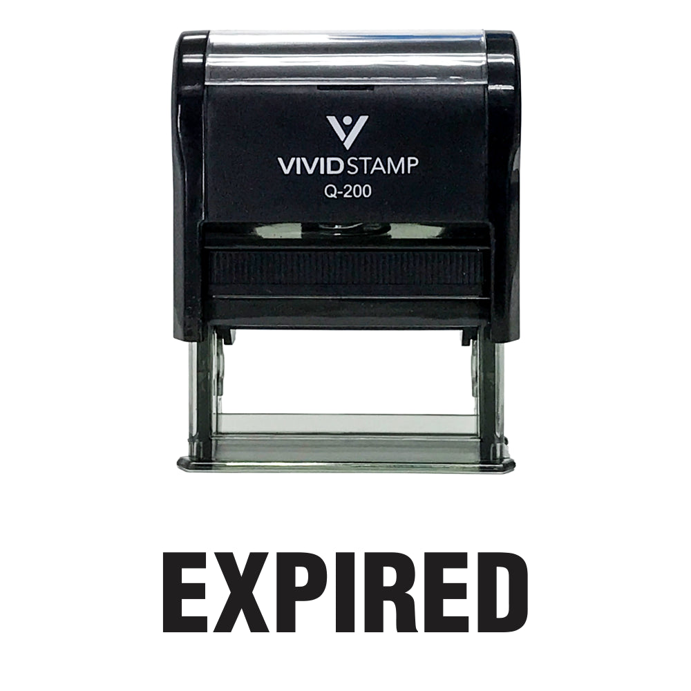 Expired Self Inking Rubber Stamp
