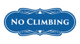 Signs ByLITA Designer No Climbing Sign