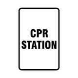 Portrait Round Cpr Station Sign
