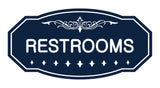 Victorian Restrooms Sign