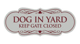Signs ByLITA Designer Dog In Yard Keep Gate Closed Sign