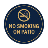 Signs ByLITA Circle No Smoking on Patio Sign