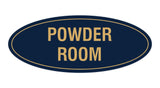 Oval Powder Room Sign
