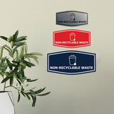 Fancy Non-Recyclable waste Wall or Door Sign