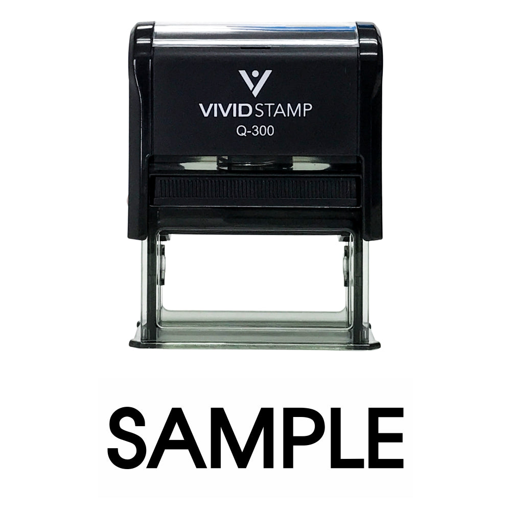 Sample Self Inking Rubber Stamp