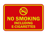 Signs ByLITA Classic Framed No Smoking Including E-Cigarettes Sign