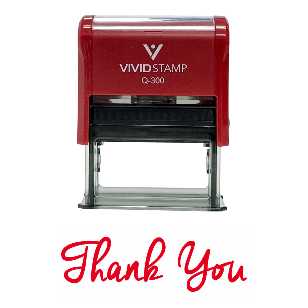 Red THANK YOU Self-Inking Rubber Stamp