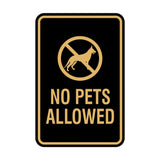 Signs ByLita Classic Framed No Pets Allowed Sign