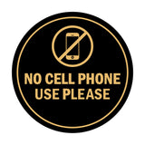 Signs ByLITA Circle No Cell Phone Use Please Sign