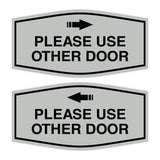 Signs ByLITA Fancy Please Use Other Door Sign Set